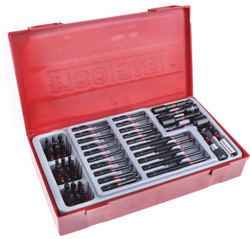 Nedsatt pris Teng Tools Sexkant Sexkant, Phillips, Spår, Torx Bitsats 53 delar