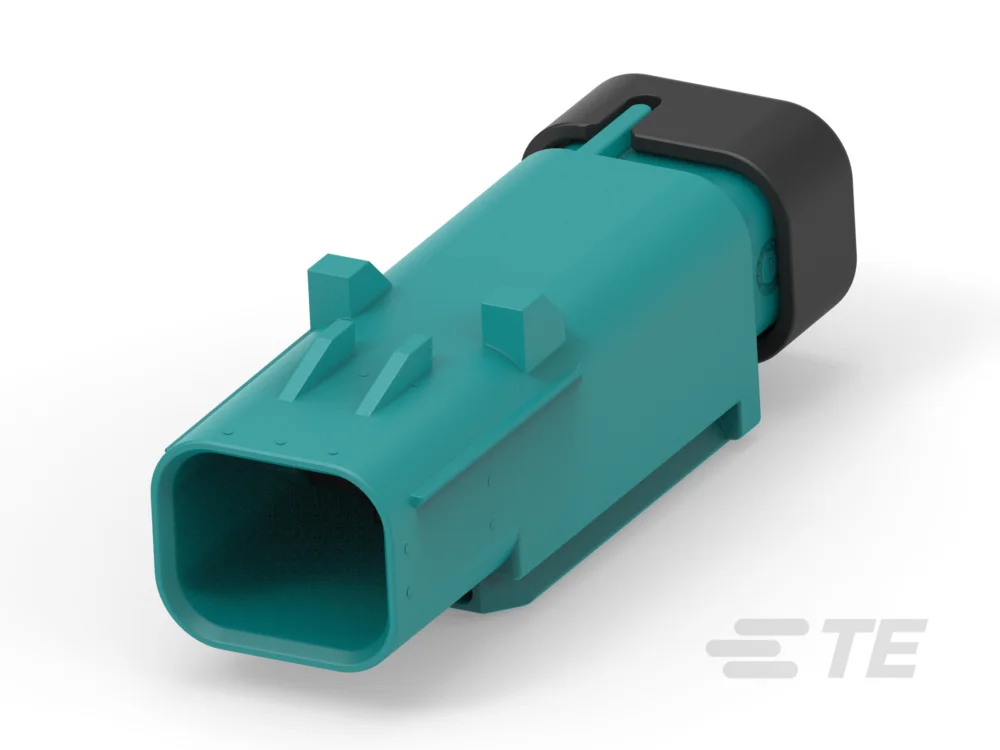 Premium TE Connectivity AMPSEAL 16 Kontakthus Kabel Avslutningshus Vattenblå Crimp, 1-polen Hane, 1 Rader IP67