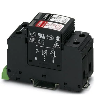 Utförsäljning Phoenix Contact Överspänningsskydd, 1-fas, 40 kA, 1.5 kV VALVETRAB VAL-MS DIN-skena