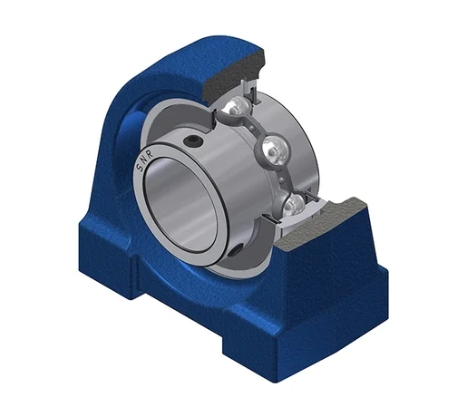 Trygg betalning SNR Lagerenhet, 2 Hål Cylindrisk, Gjutjärn, ID 50 mm ID, L 135 mm, B 51.6mm