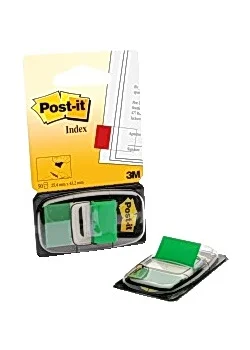 Sänkt pris Post-it® Index 25x43mm grön (fp om 50 st)