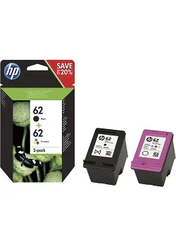 Snabb leverans Hewlett Packard Bläckpatron N9J71AE BK/CL (fp om 2 st)