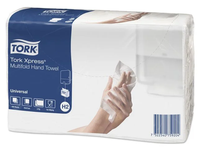 Fri frakt Handduk TORK XPRESS Uni H2 3800/FP