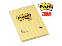 Memoblock POST-IT rutat 102x152 gul Billigare