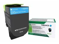 Toner LEXMARK 71B2HC0 Cyan Billigare