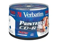CD-R VERBATIM 700MB Printable 50/FP Snabb leverans