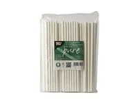 Sugrör PURE papper 6mm x 20cm vit 100/F Fri frakt
