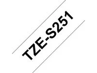 Tape BROTHER TZES251 24mm svart på vit Snabb frakt