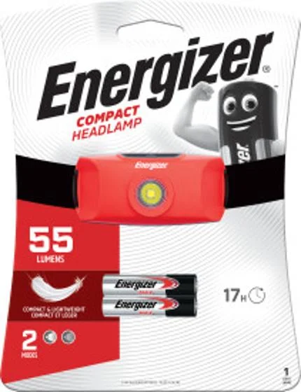 Snabb frakt Pannlampa ENERGIZER Compact 55lm