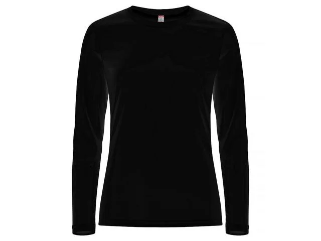 T-shirt funktion LÄ 029041 dam svart XL Snabb frakt