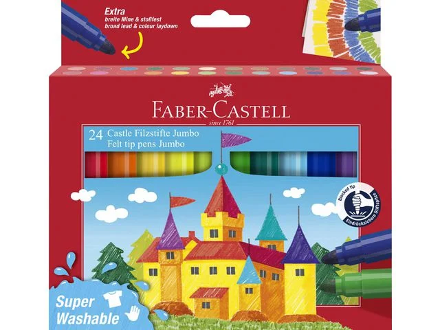 Beställ idag Fiberpenna Jumbo FABER CASTELL 24/fp