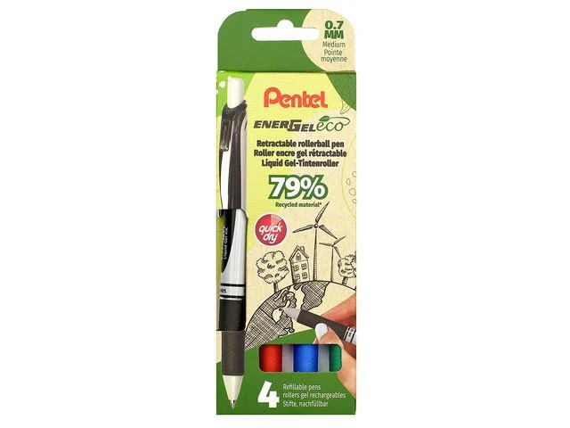 Begränsat erbjudande Gelpenna PENTEL EnerGel BL77 0,7 sf 4/fp