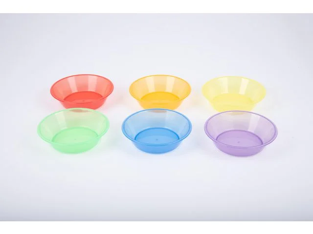 Transparent sorteringsskål färgade 6/fp Nyhet