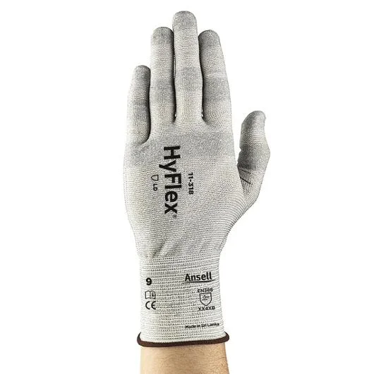 risnedsättning Skärskyddshandske HYFLEX 11-318 B 10