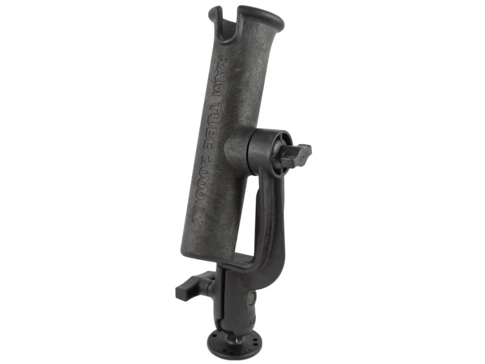 Sänkt pris RAM-TUBE™ 2000 Holder with RAM-ROD™ Revolution Ratchet/Socket System and Round Flat Surface Base RAM-301-RBU