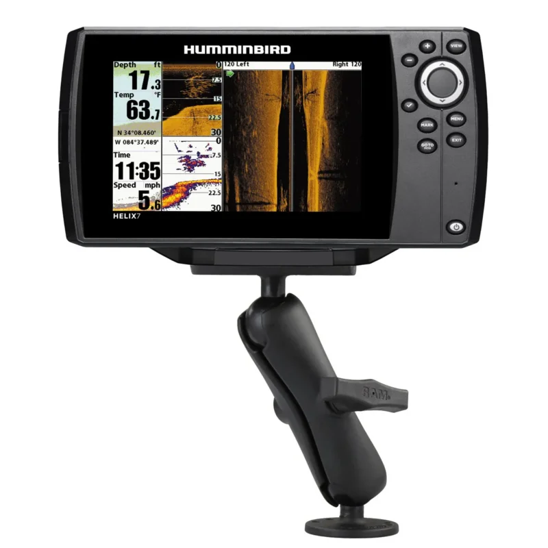 Nedsatt pris RAM 1.5" Ball Mount with 2.5" Round Base & 2" x 4" Plate for the Humminbird Helix 7 ONLYRAM-202-24-202U