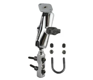RAM Chrome Combination Brake/Clutch Reservoir U-Bolt Mount with Diamond Base Adapter Begränsat erbjudande