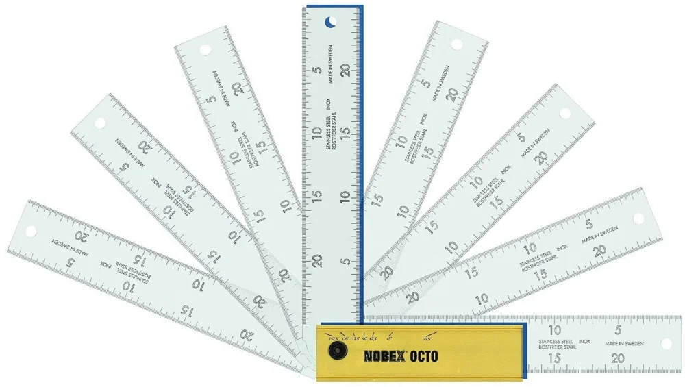 Vinkelhake Octo 200 mm ställbar i 8 lägen, 0-180° Fynd