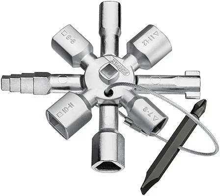 Nyhet KNIPEX Vaktmästarnyckel med 15 funktioner