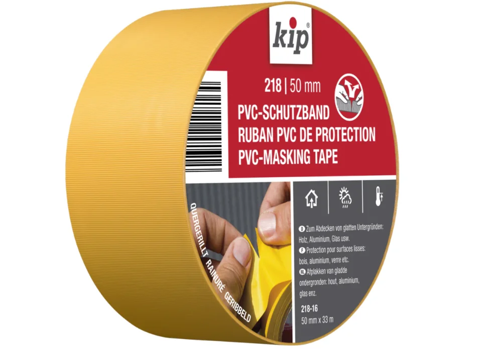 Trygg betalning Byggtejp Maskeringstejp PVC rivbar 50 mm x 33 m