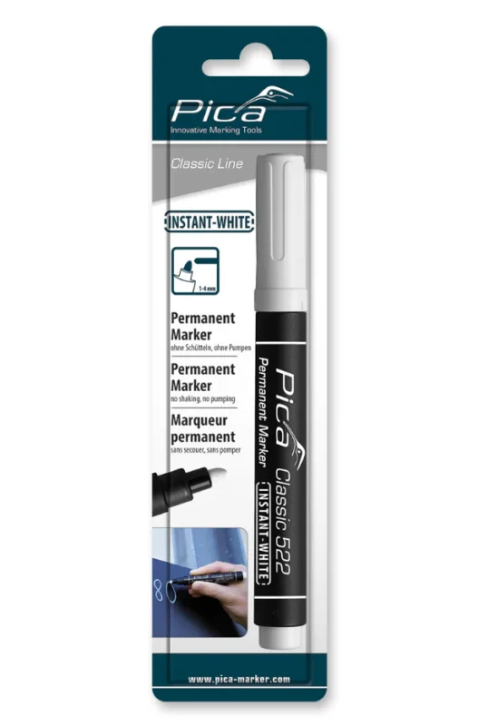 Köp online Pica Classic 522 & 532 Permanent Märkpenna/Penna vit