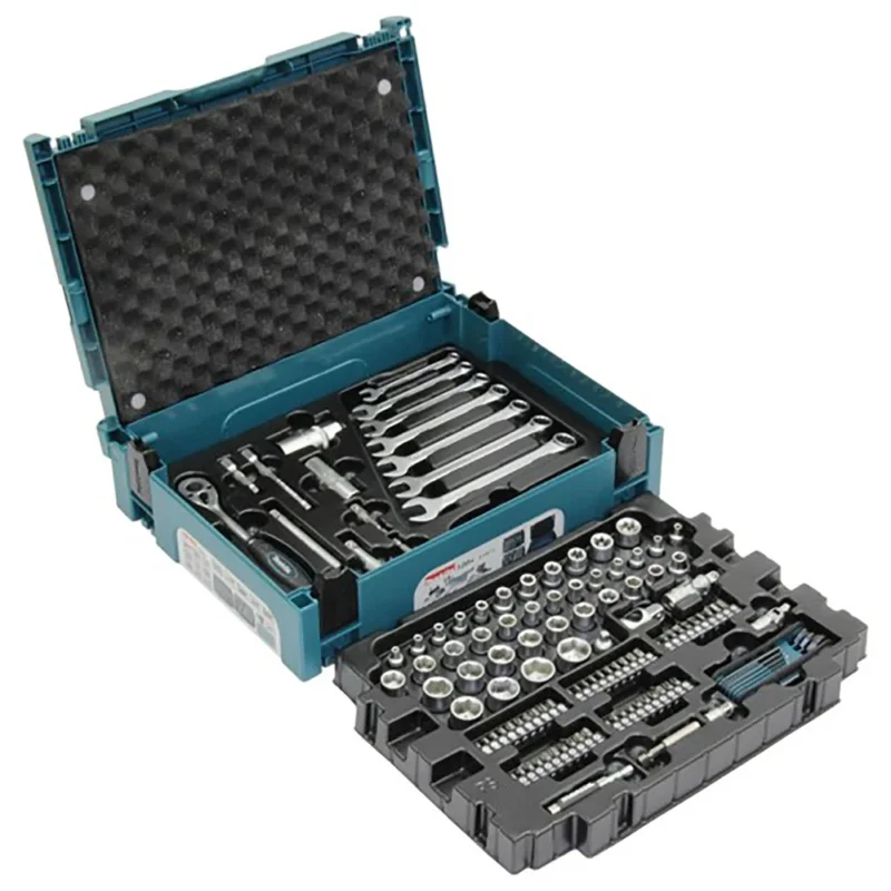 Snabb leverans Makita Makpac handverktygssats 120 delar E-08713