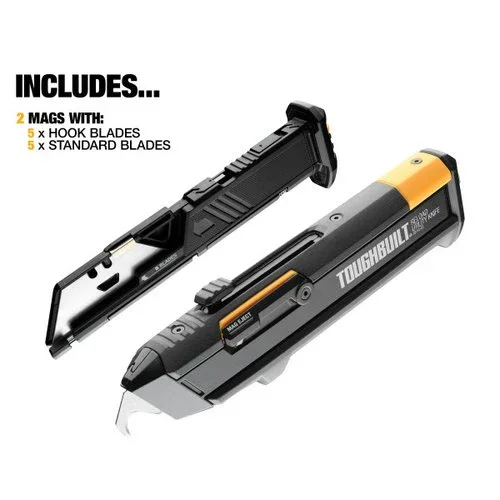 Toughbuilt Gips / Universalkniv Reload, 2 magasin TB-H4S2-03 Kampanjpris