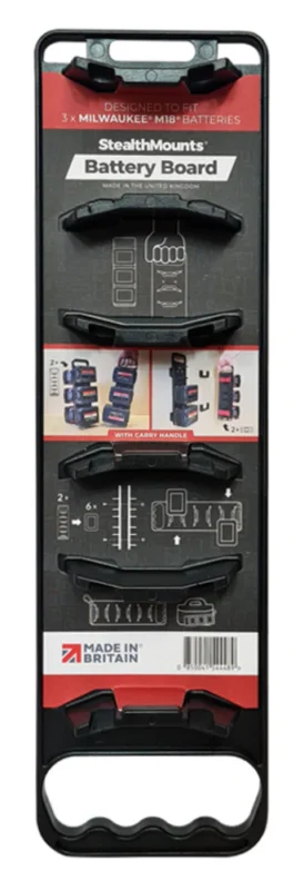 Bästa pris StealthMounts Milwaukee M18 Battery Board with Handle