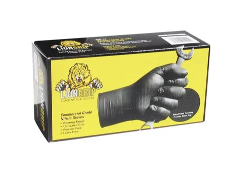 Sänkt pris Nitrilhandske LionGrip med struktur
