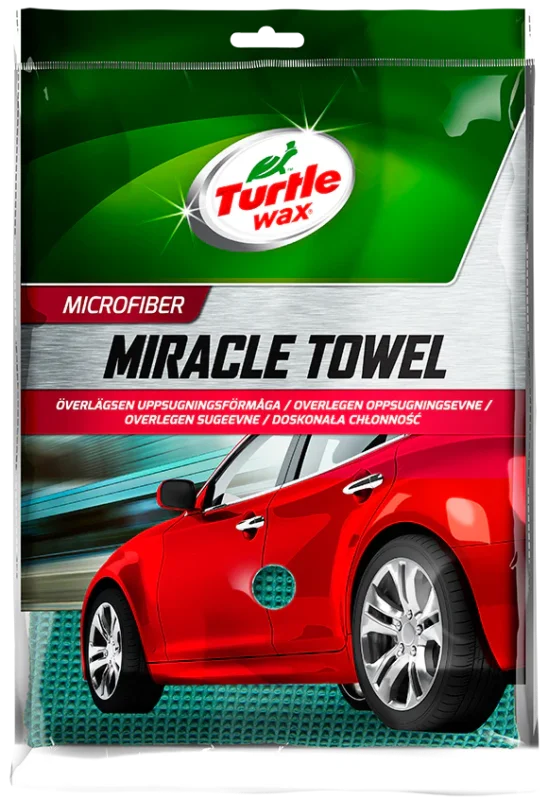 Fri frakt TURTLE WAX MIRACLE TOWEL GRÖN 60X80CM