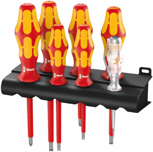 Wera Elmejselsats 160i/7 Kraftform Plus med rack Trygg betalning