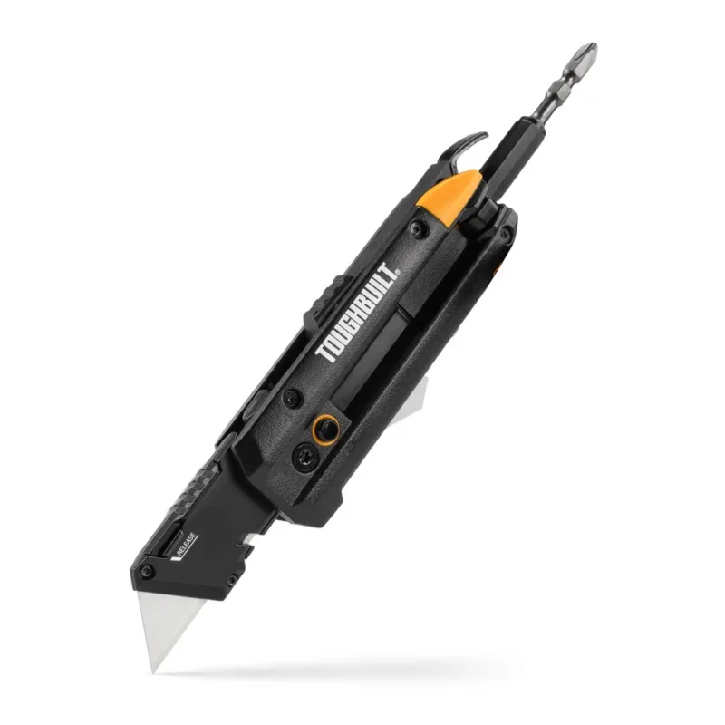 Toughbuilt 5-in-1 Electrician's Folding Utility Knife med bitshållare och brytverktyg TB-H4-12-IM Begränsad tid