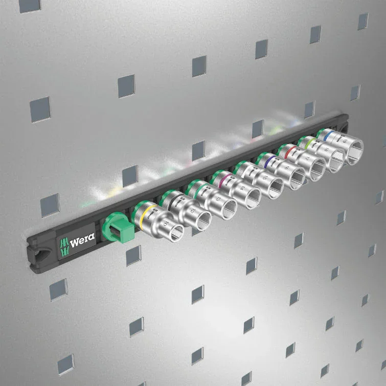 Köp online Wera Hyls-magnetlist C 4 Zyklop hylsmejselinsats-sats, 1/2"-fattning, 9 delar