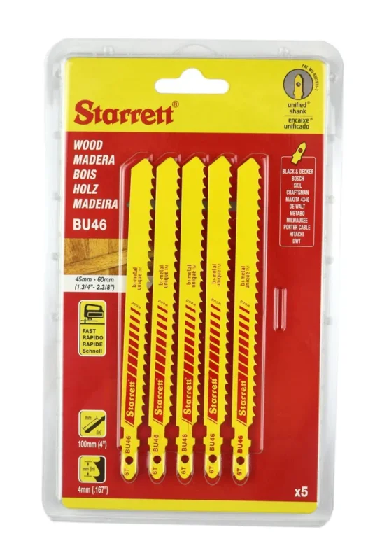 Starret Sticksågblad Trä Bi-metal unique BU46 - 5p Trygg betalning