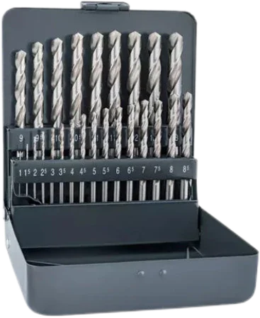 Sänkt pris Alpen HSS Cobalt KM 25 - Kassett med 25 st metallborrar, Ø 1,00-13,00 (skalsteg 0,5 mm)