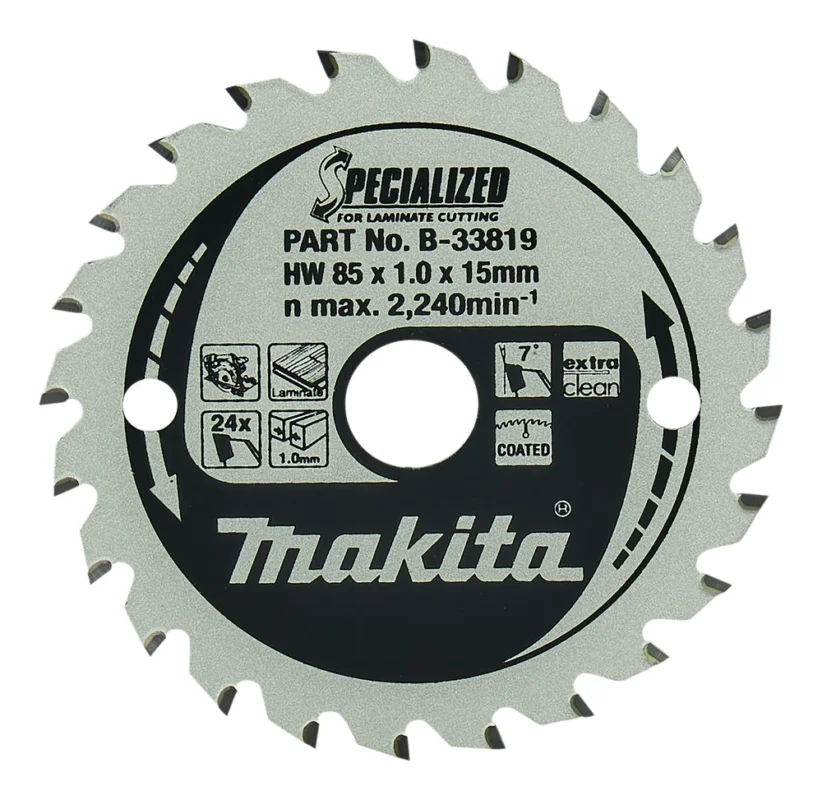 Makita Sågklinga, Specialized T.C.T, 85 x 15 mm, 24 TB-33819 Reapris