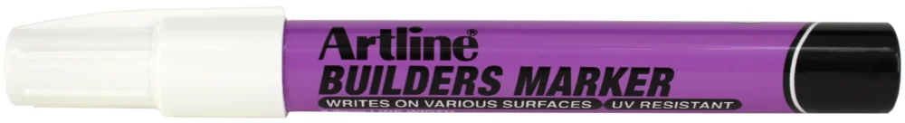 Nyhet Artline builders marker vit