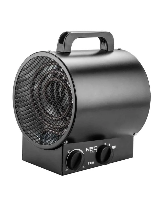 Rea Byggvärmefläkt 2kW 230V Rostfri - 90-065