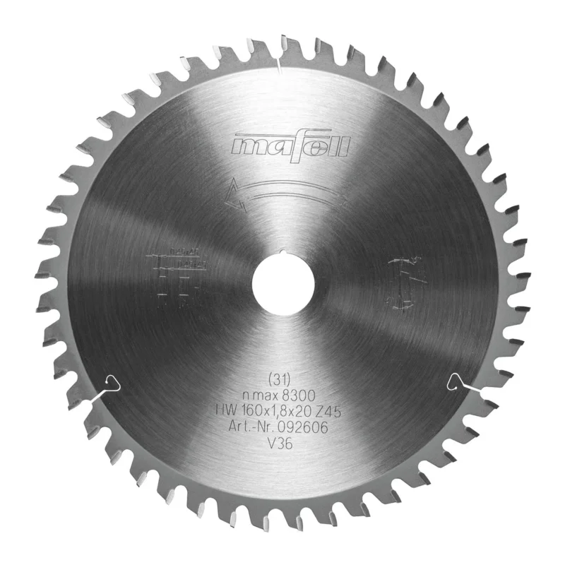 Premium Mafell Sågklinga KSB-L160, HW, 160 x 1,8 x 20 mm, Z46, WZ/FA, Laminate / HPL