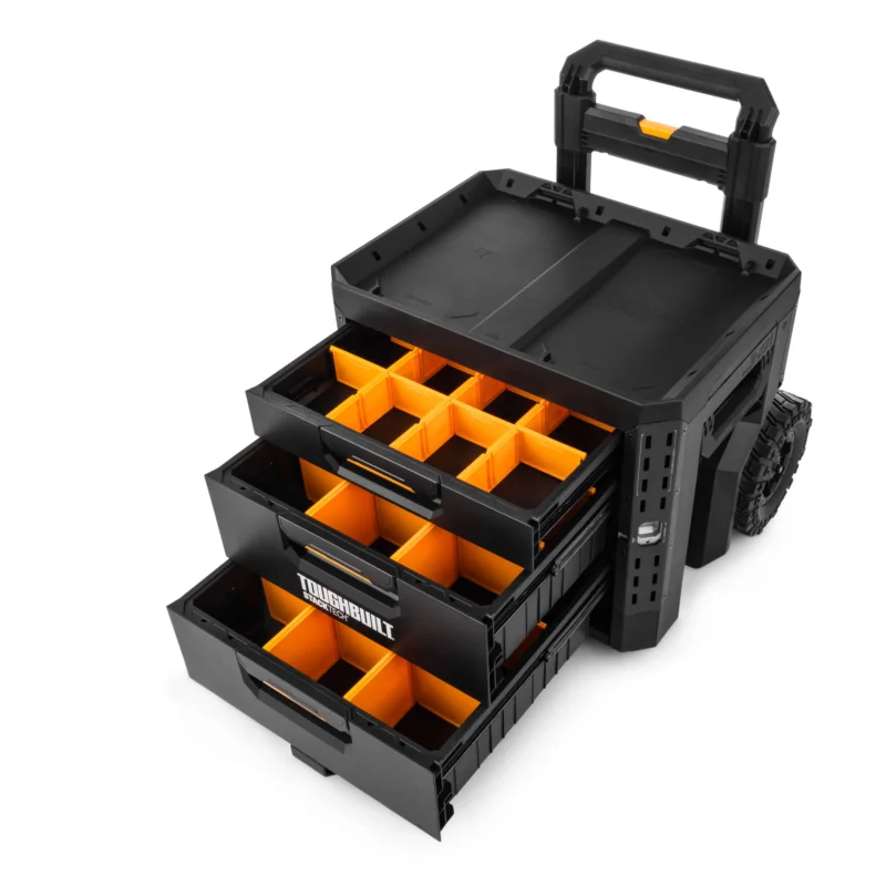 Säker betalning Toughbuilt StackTech Rolling 3-drawer toolbox TB-B1-D-R93