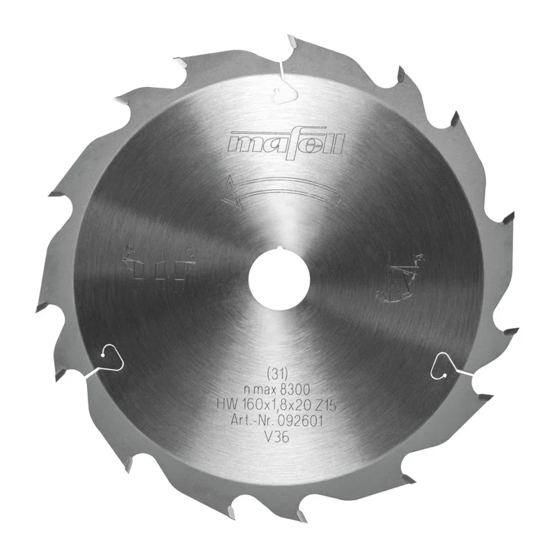 Mafell Sågklinga KSB-WL160 GT, HW, 160 x 1,8 x 20 mm, Z15-5, WZ/FZ, Wood Rip Cut Handla nu