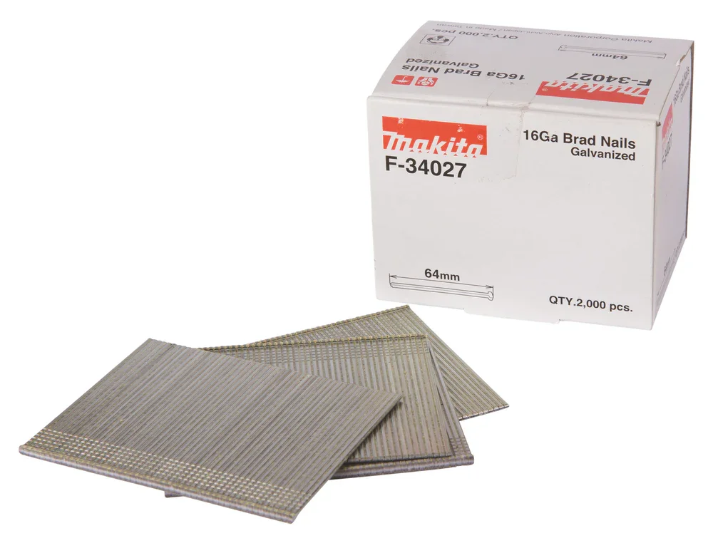 Makita Dyckert 1,6x64mm, 16 GA, 2000st - F-34027 Fri frakt