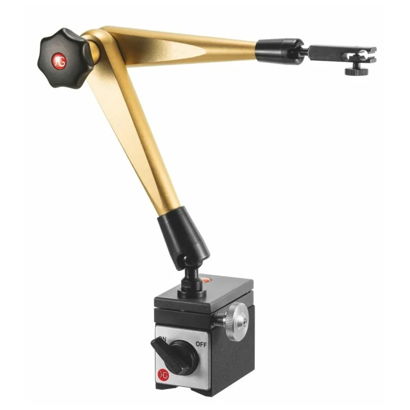 Hydrauliskt magnetmätstativ (med fot) med hydraulisk fininställning på foten 400 mm Populär