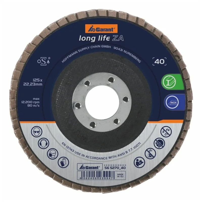 Lamellslipskiva long life ZA platt 40 Fynd