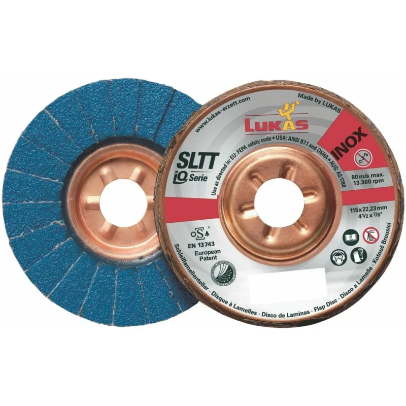 Lamellrondell SLTT (ZA-Power), plan-konvex för stål och rostfritt stål ⌀ 115 mm Beställ idag