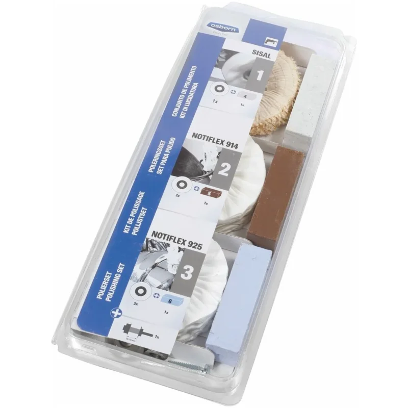 Polersortiment, 9 delar, med pasta och hylsdorn ⌀ 6 mm Unipol® 100 mm Rabatt