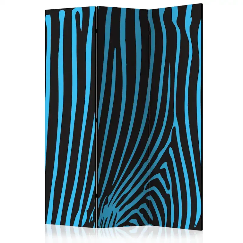 Populärt val Rumsavdelare Arkiio Zebra Pattern Turquoise 135x172 cm