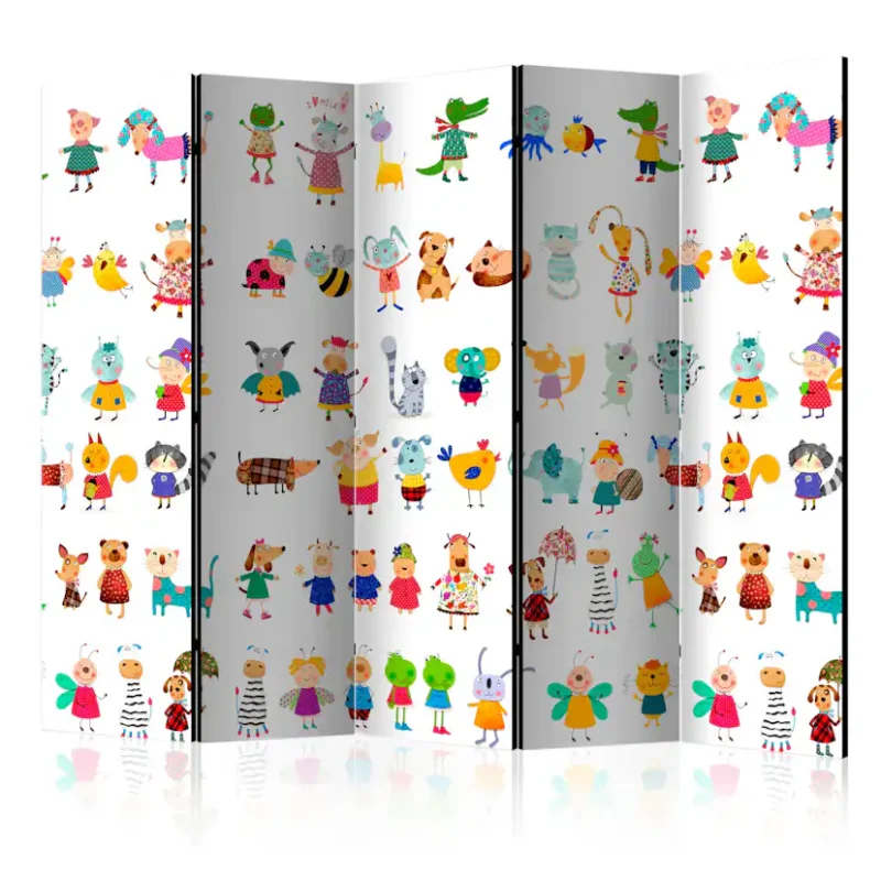 Kampanj Rumsavdelare Arkiio Cartoon Pets II 225x172 cm