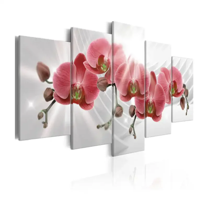 Rabatt Tavla Arkiio Abstract Garden Red Orchis200x100 cm