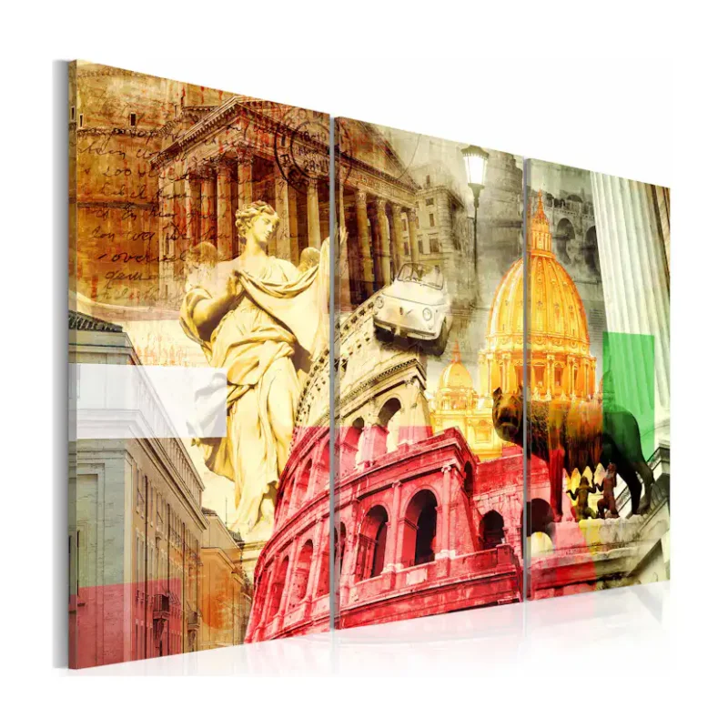 Snabb leverans Tavla Arkiio Charming Rome Triptych